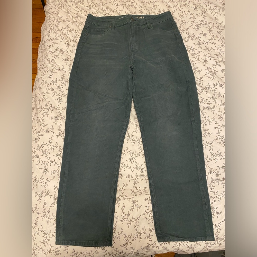 American Eagle green corduroy pants